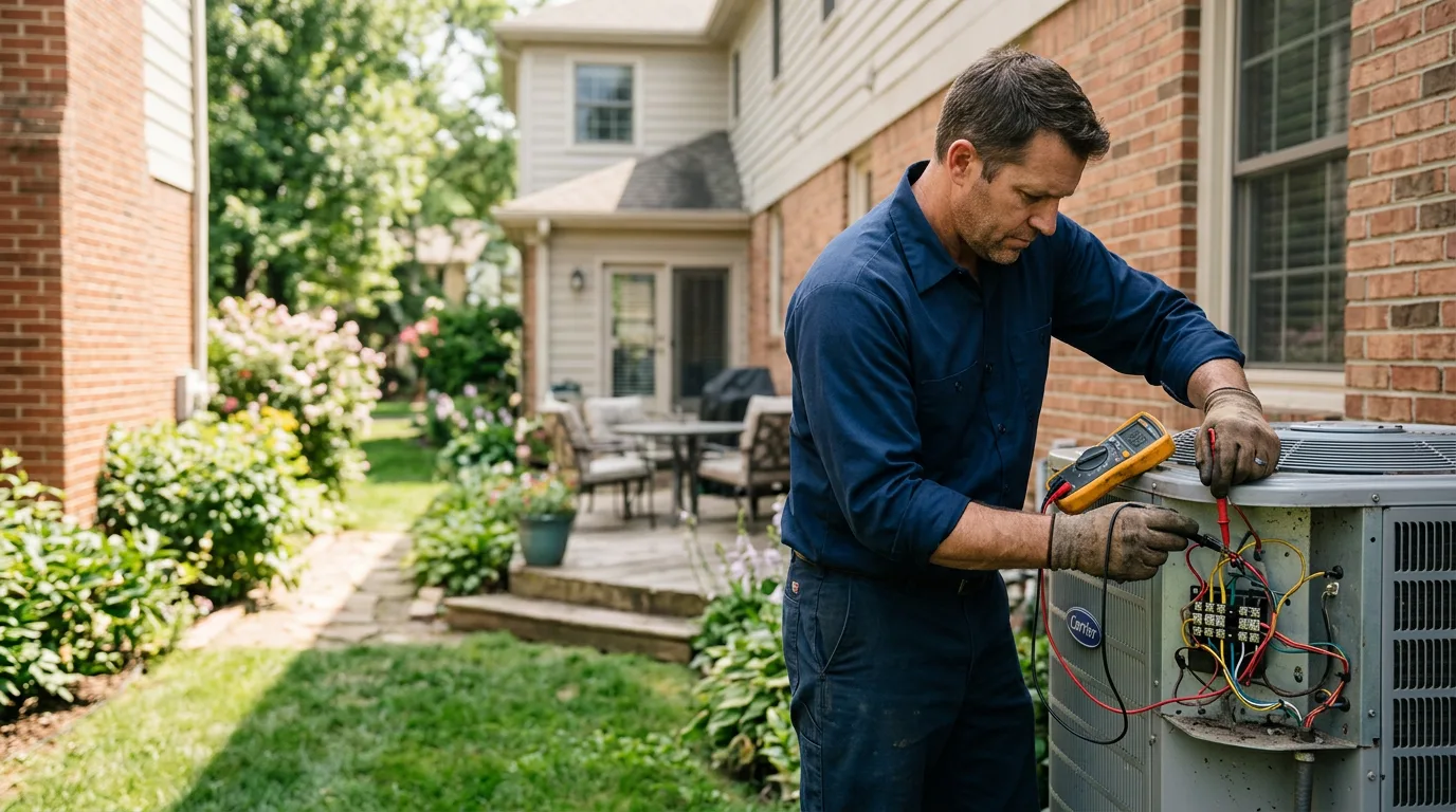 HVAC technician working near Missoula, MT
